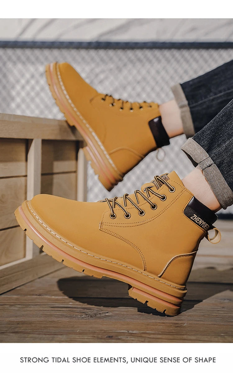 Men's Retro Short Boots