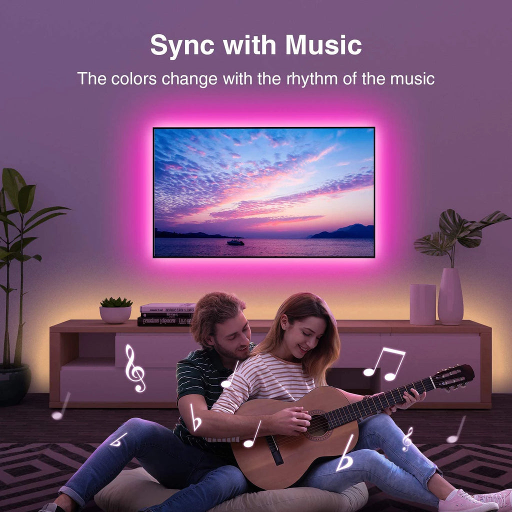 LumaStrip RGB Music-Sync LED Strip Lights – App & Remote Control
