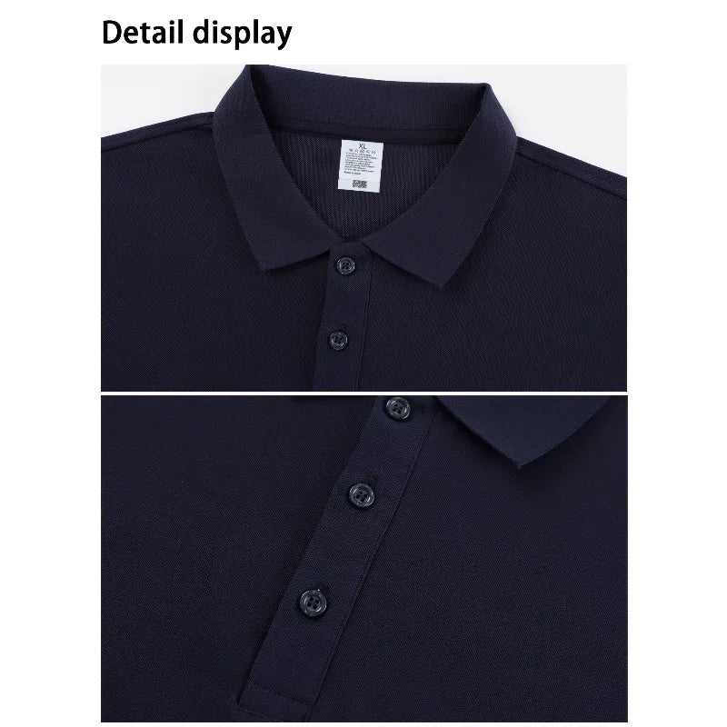 Men's Relaxed Fit Long-Sleeve Polo Shirt