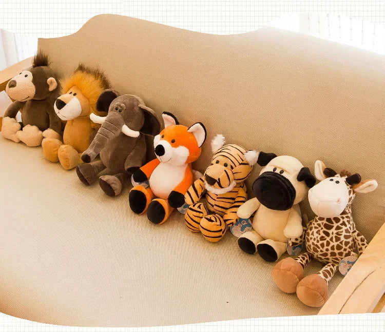 Jungle Animal Plush Toy Set – Soft Stuffed Wildlife Friends
