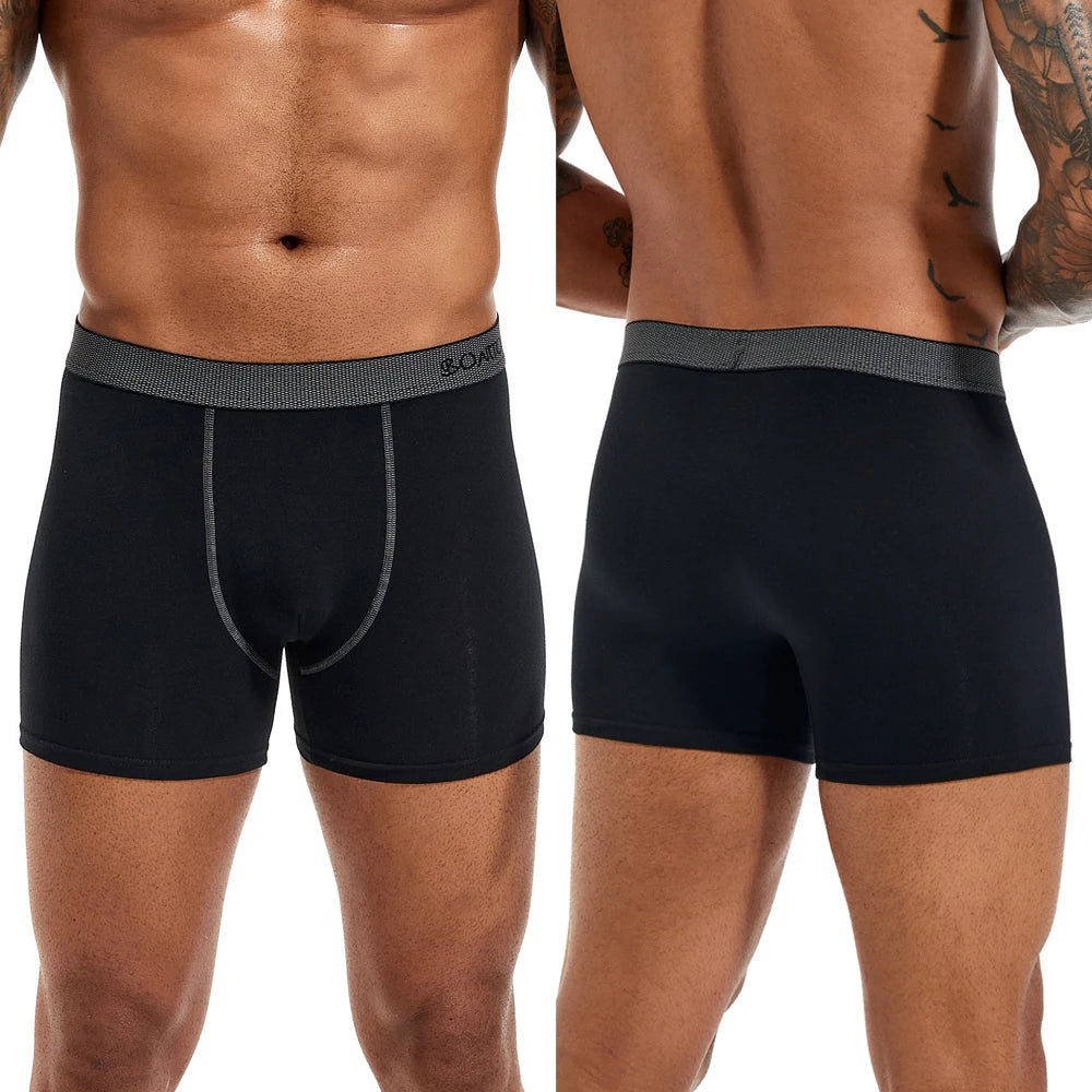 Men's Cotton Boxer Briefs, 5-Pack — Comfortable Everyday Underwear