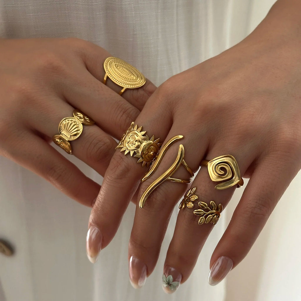 Vintage Open Rings Set
