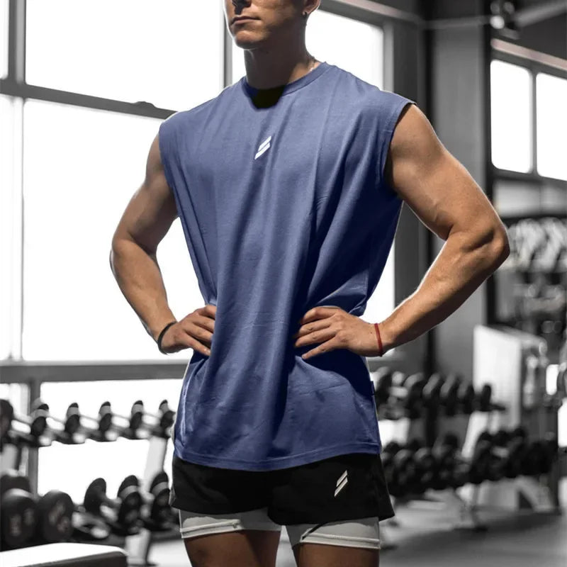 Men's Quick-Dry Sleeveless Athletic Shirt