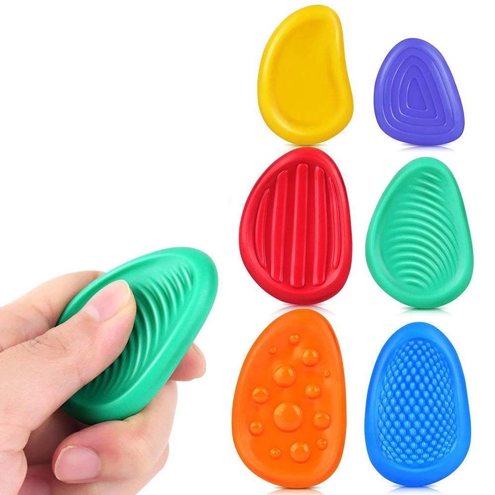 Sensory Fidget Stones 6-Pack – Calming Texture Toys for Kids