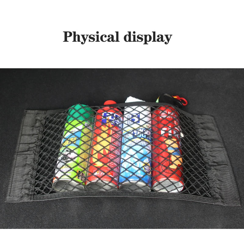 Universal Car Trunk & Seat Back Organizer – Elastic Mesh Net Storage Bag (5 Sizes)