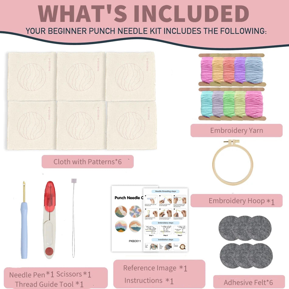 Punch Needle Coaster Kit