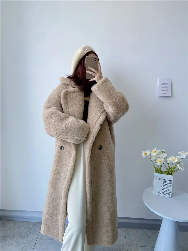 Women's Long Teddy Winter Coat