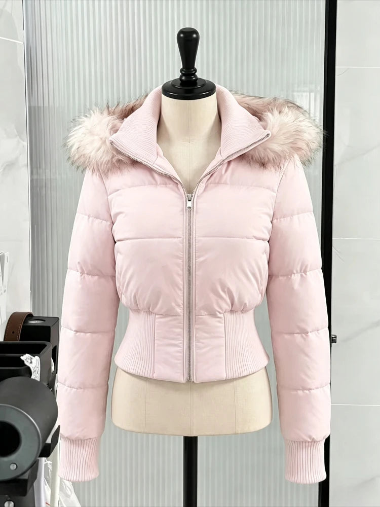 Women's Retro Puffer Parka Jacket