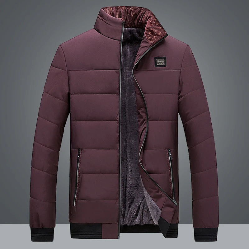 Men's Fleece-Lined Puffer Jacket