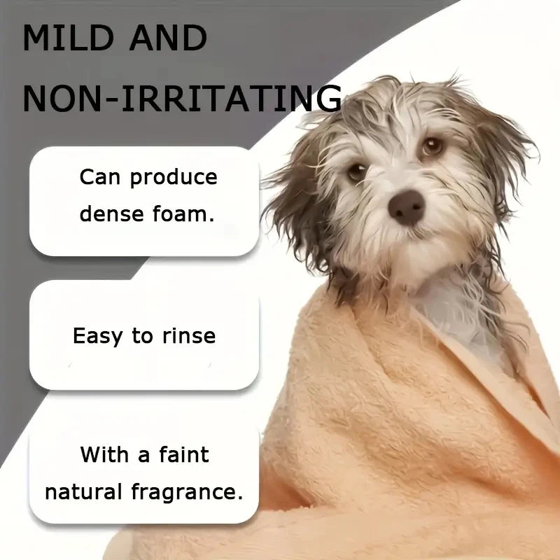 Gentle Deodorizing Pet Shampoo – Soft Coat Formula for Dogs & Cats