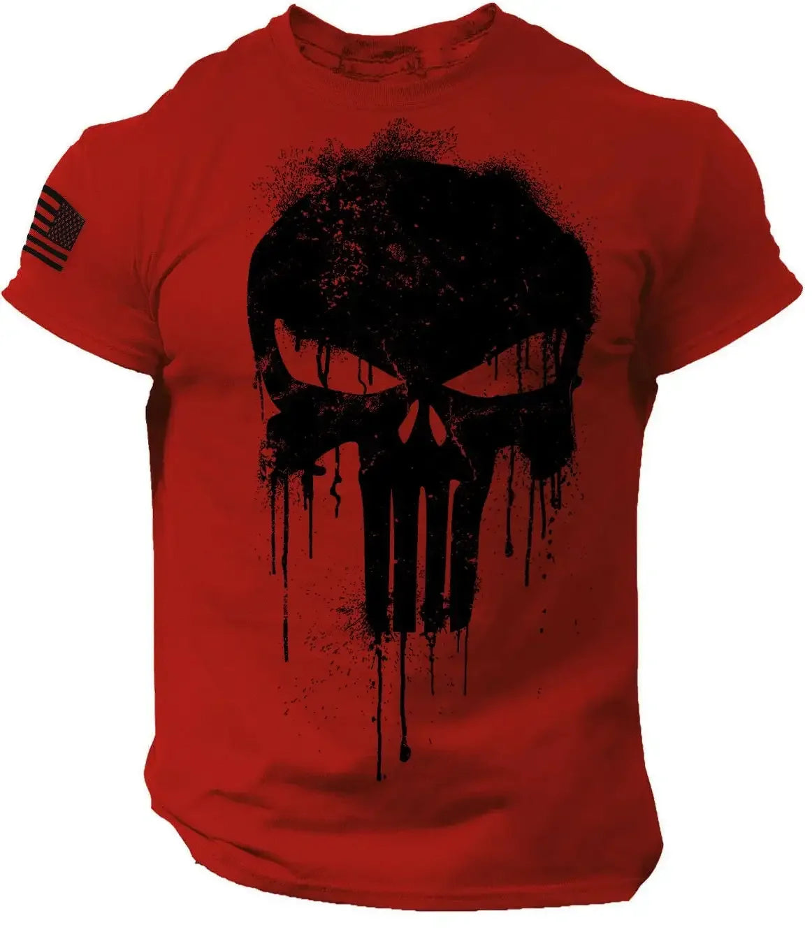 Men's 3D Military Print Oversized T-Shirt