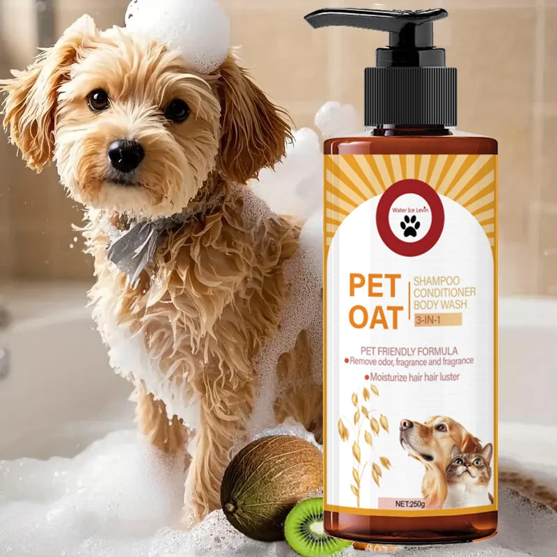 Gentle Deodorizing Pet Shampoo – Soft Coat Formula for Dogs & Cats