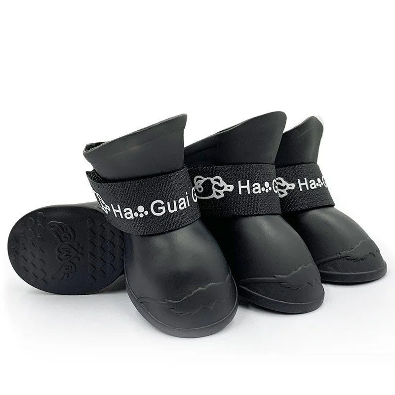 Waterproof Silicone Dog Rain Boots – Non-Slip Paw Protectors