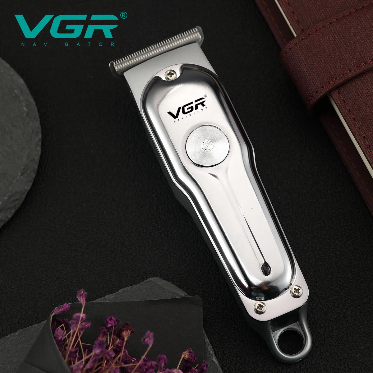 Heavy-Duty Stainless Steel Hair & Beard Trimmer – Professional Cordless Clipper