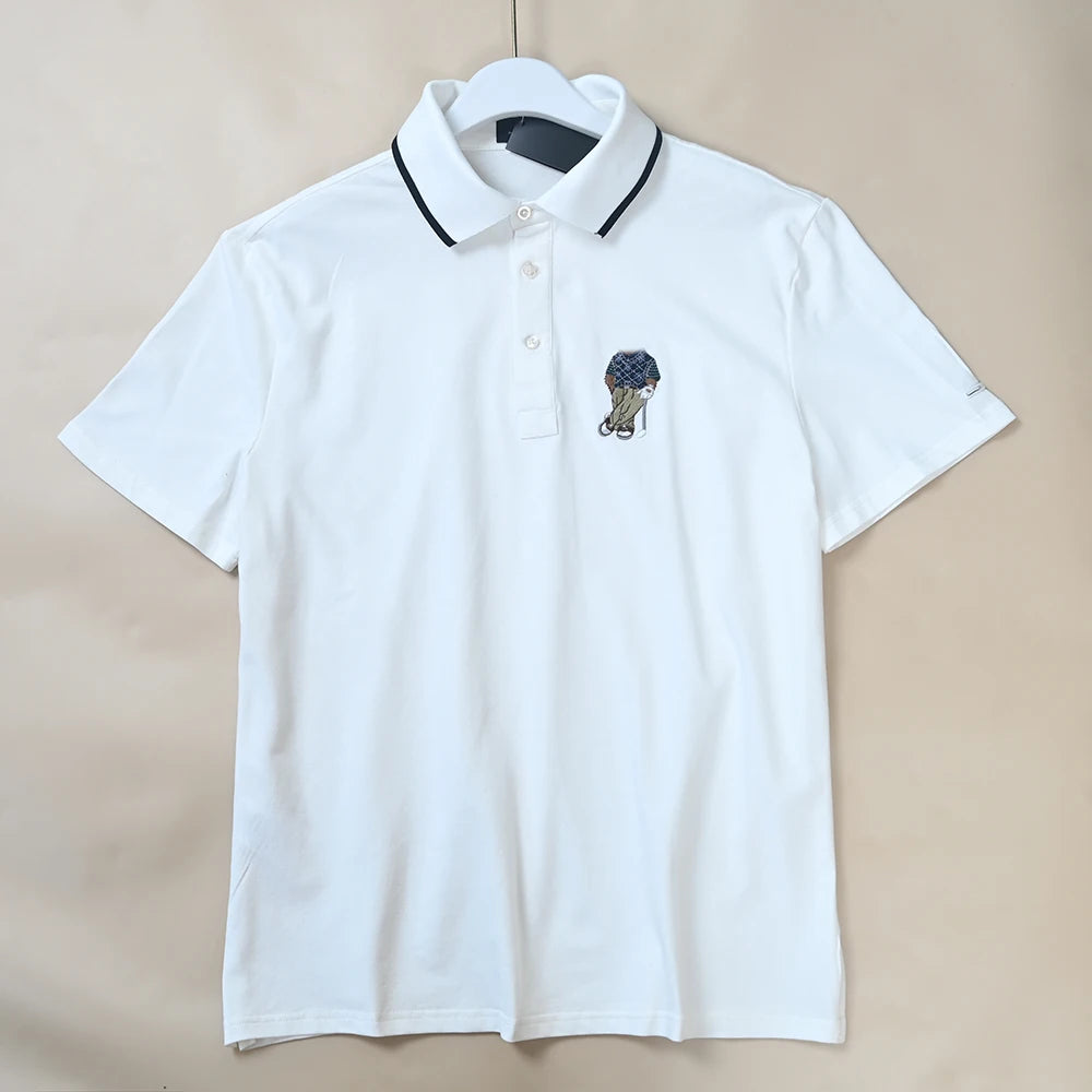 Men's Embroidered Short-Sleeve Shirt