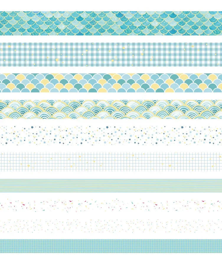 Pink Washi Tape Set with Gold Foil