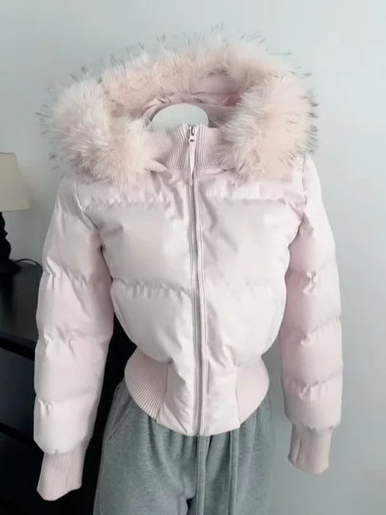 Women's Retro Puffer Parka Jacket