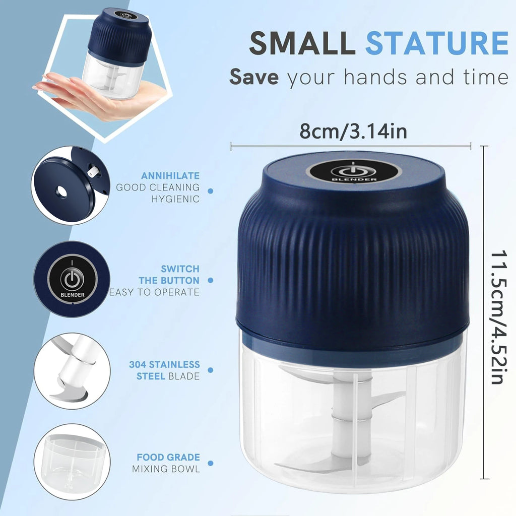 ChopPro 250ML USB Rechargeable Mini Electric Vegetable Chopper
