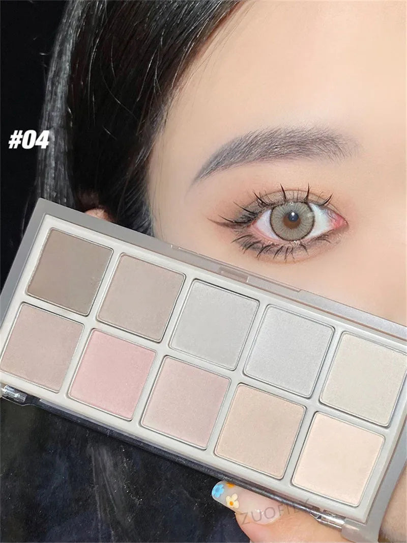 Ten-Color Matte Eyeshadow Palette