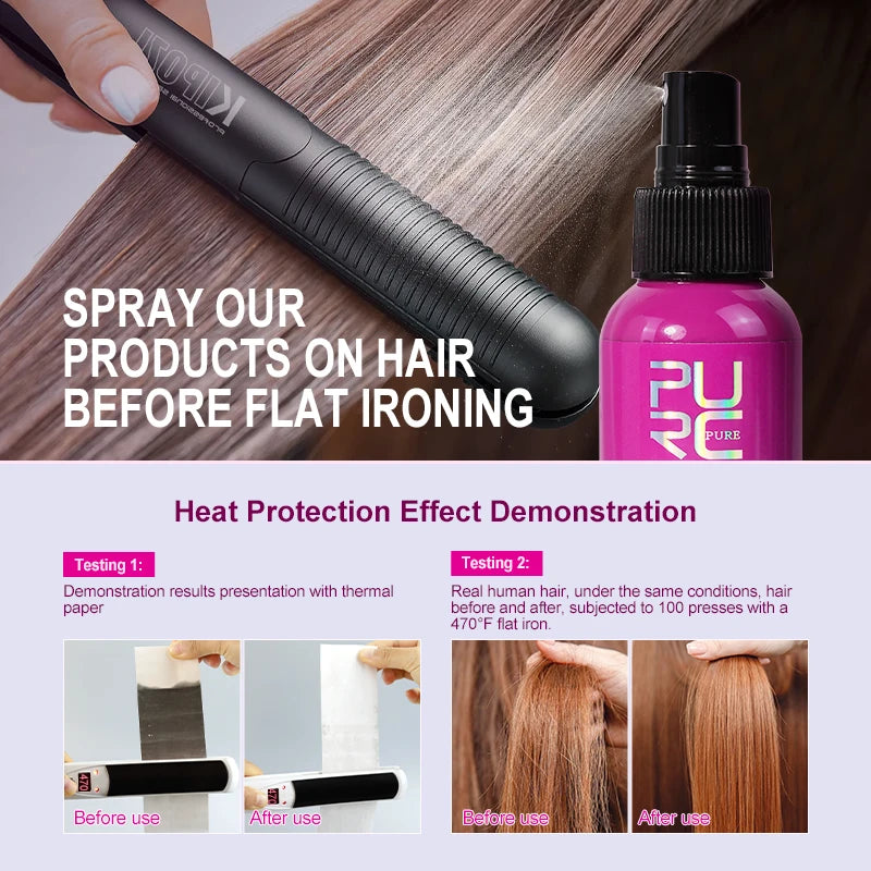 Heat Protectant Spray with Coconut Oil
