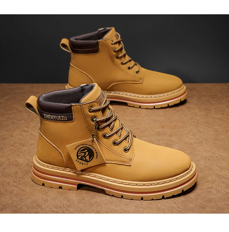Men's Retro Short Boots
