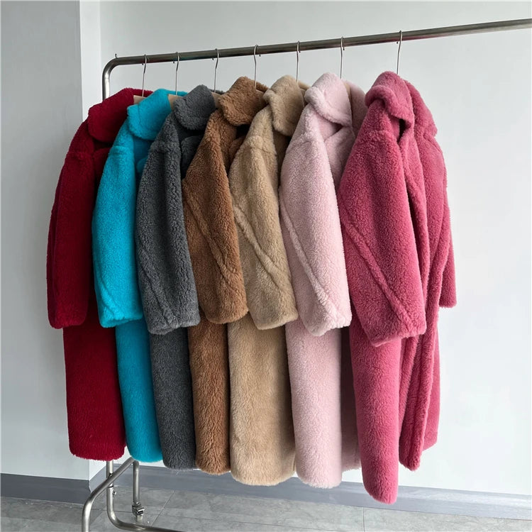 Women's Long Teddy Winter Coat