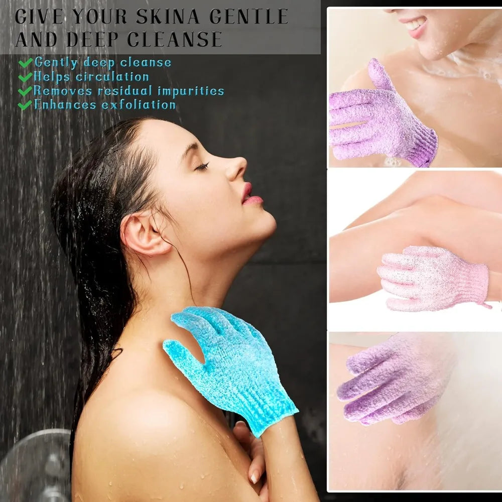 Exfoliating Bath Gloves, 24-Pack — Spa Massage Scrub Gloves