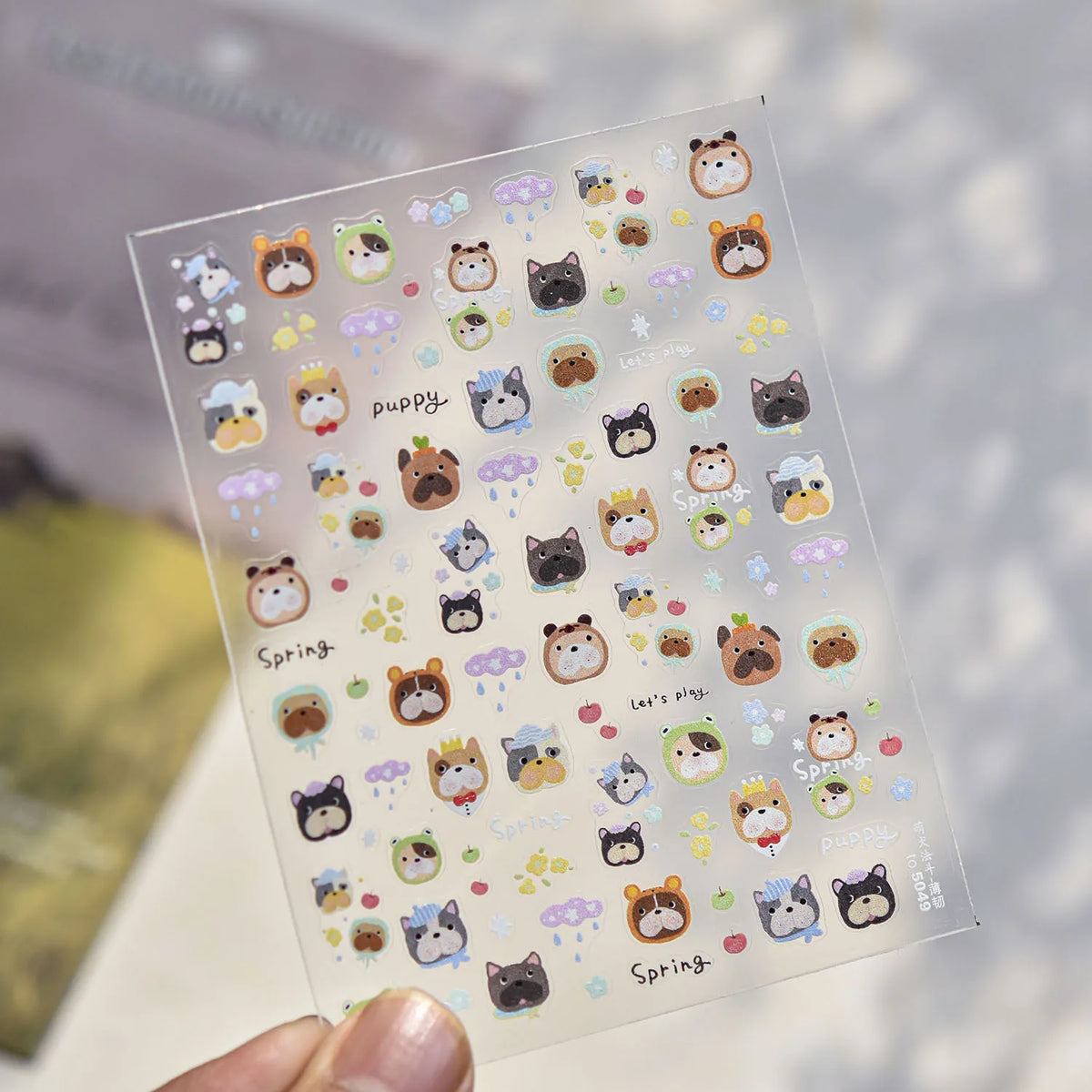 Cat Paw Nail Art Stickers – 3D Embossed Self-Adhesive Decals