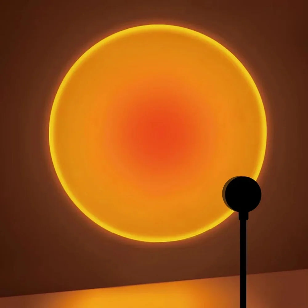 Solara Sunset Projection Lamp – USB Mood Light with 360° Rotation