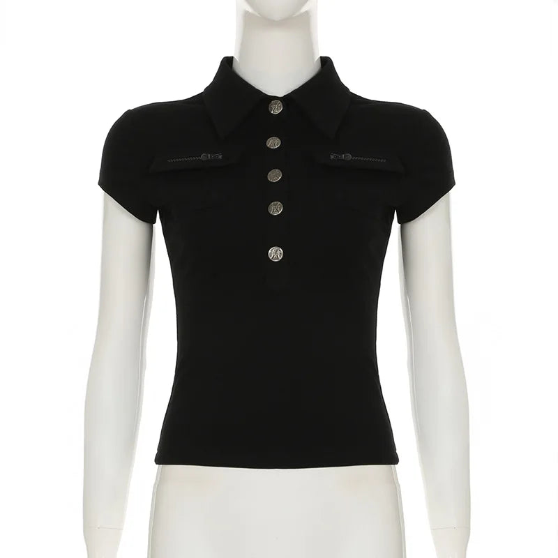 Women's Gothic Y2K Sleeveless Vest Top