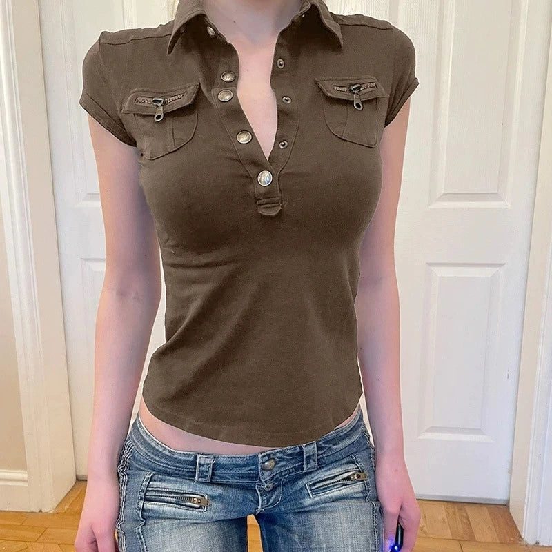Women's Gothic Y2K Sleeveless Vest Top