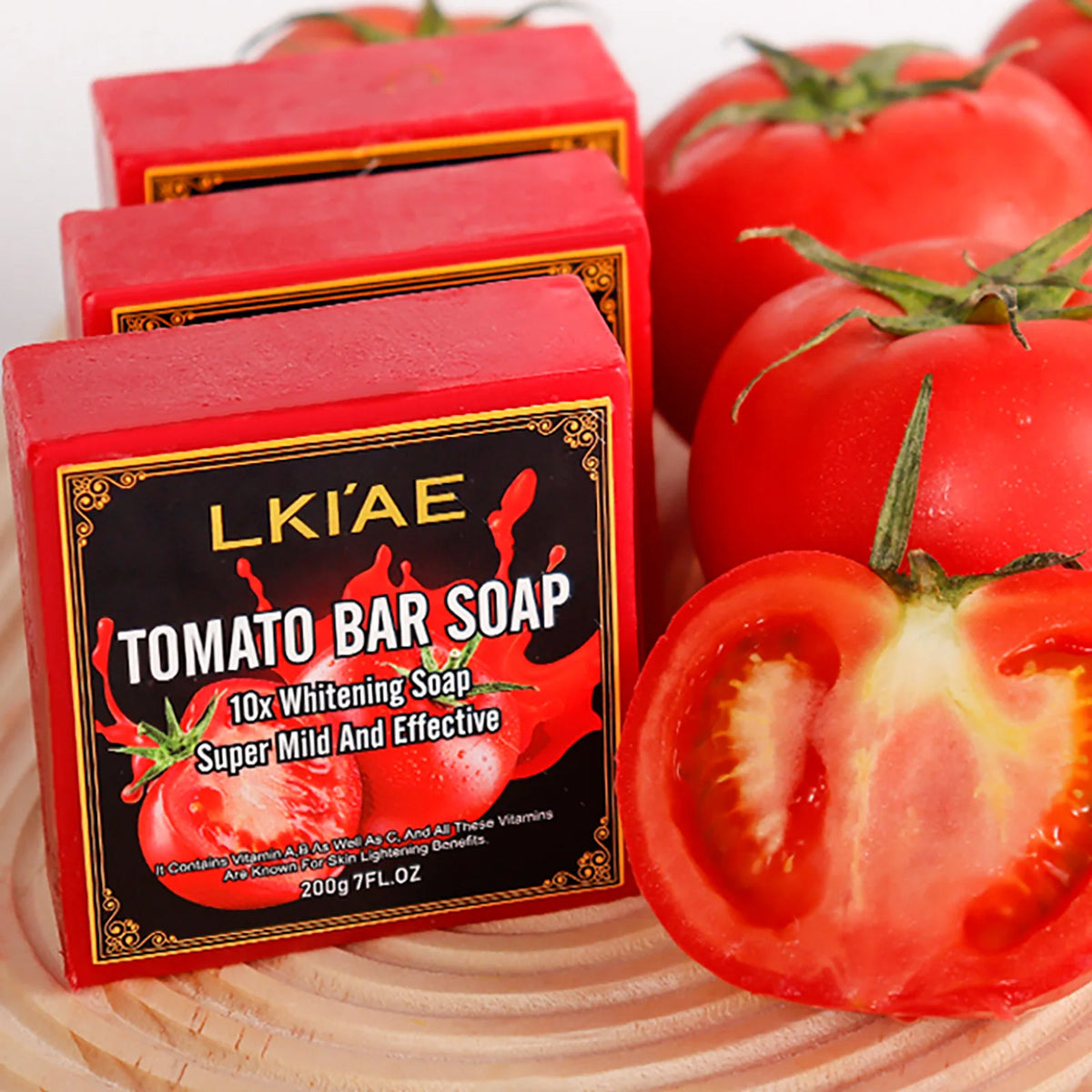 Organic Tomato Soap Bar — Deep Cleanse, Exfoliate & Moisturize