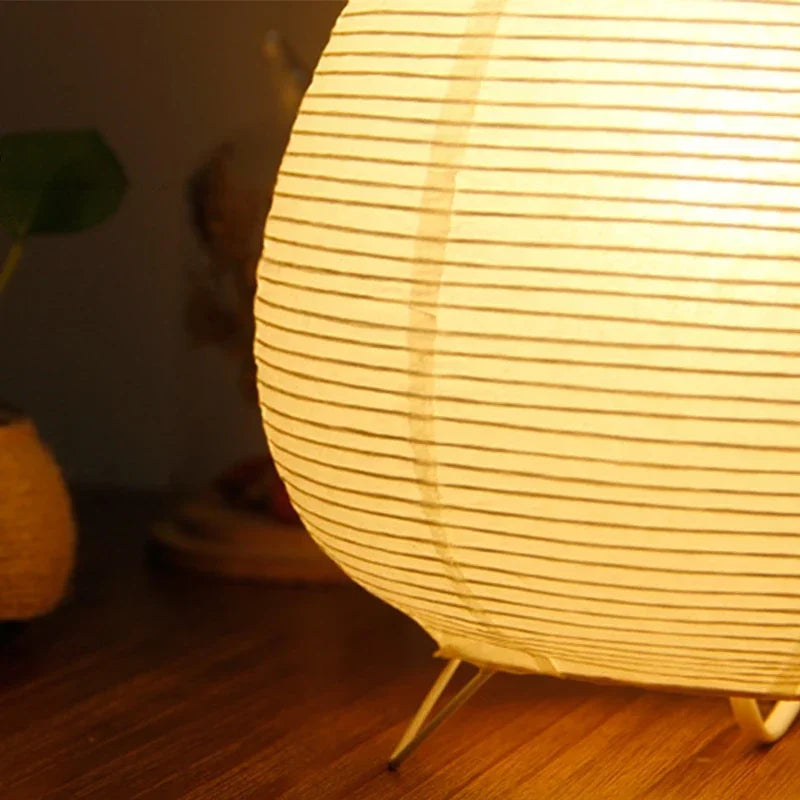 Japanese Rice Paper Table Lamp – Lantern Style
