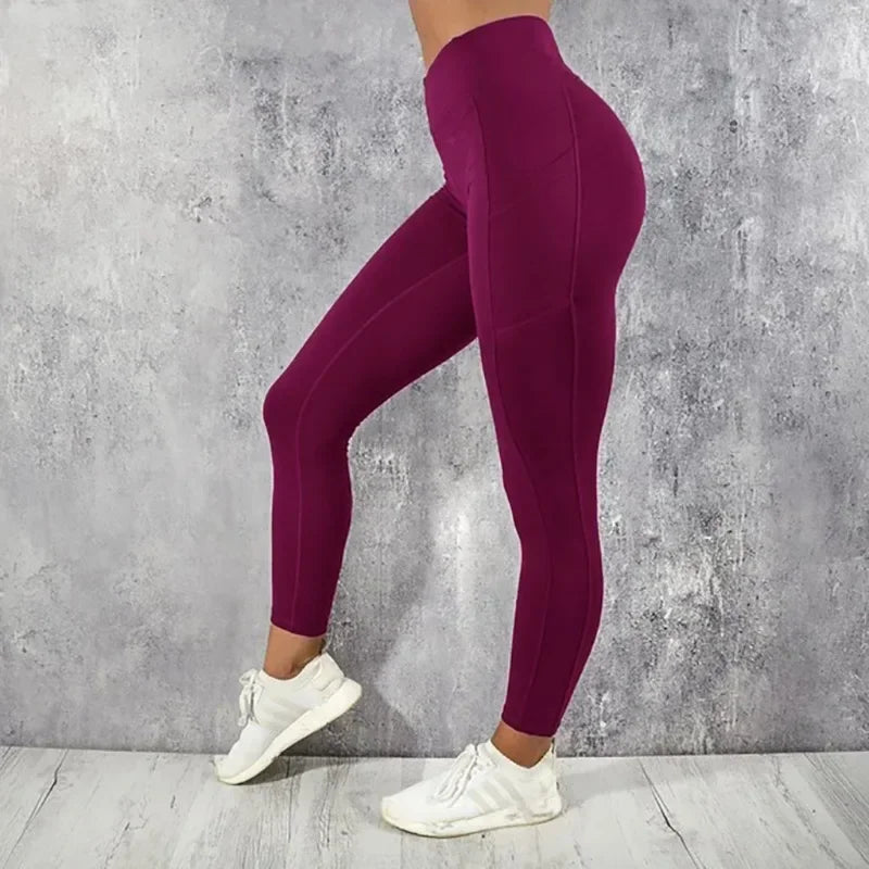 Women's High Waist Yoga Leggings with Pockets