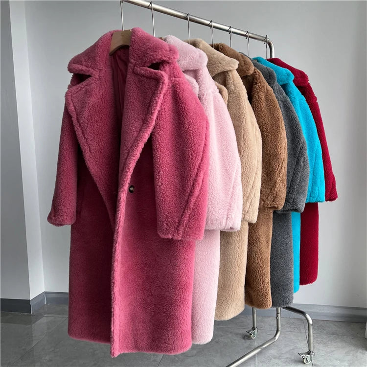 Women's Long Teddy Winter Coat