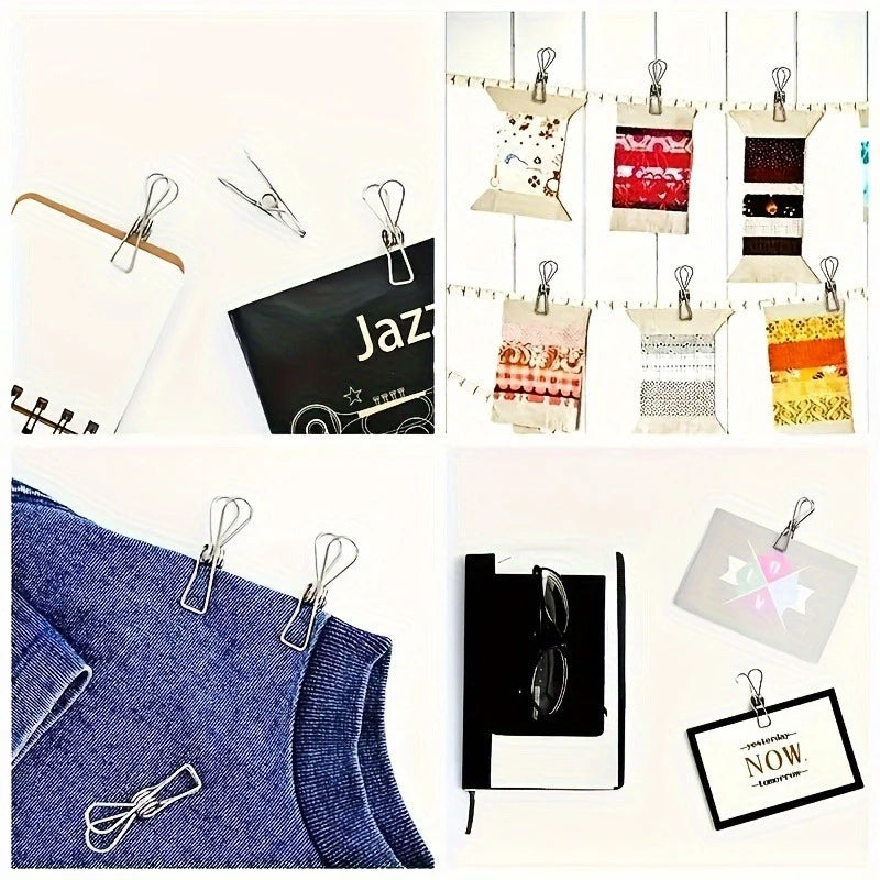 Stainless Steel Clothes Pins 20-Pack – Multi-Purpose Utility Clips for Laundry & Kitchen
