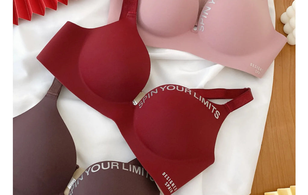 Women's Floral Print Seamless Bralette — Wireless Push-Up Bra
