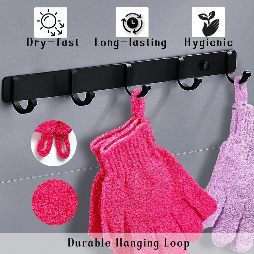 Exfoliating Bath Gloves, 24-Pack — Spa Massage Scrub Gloves