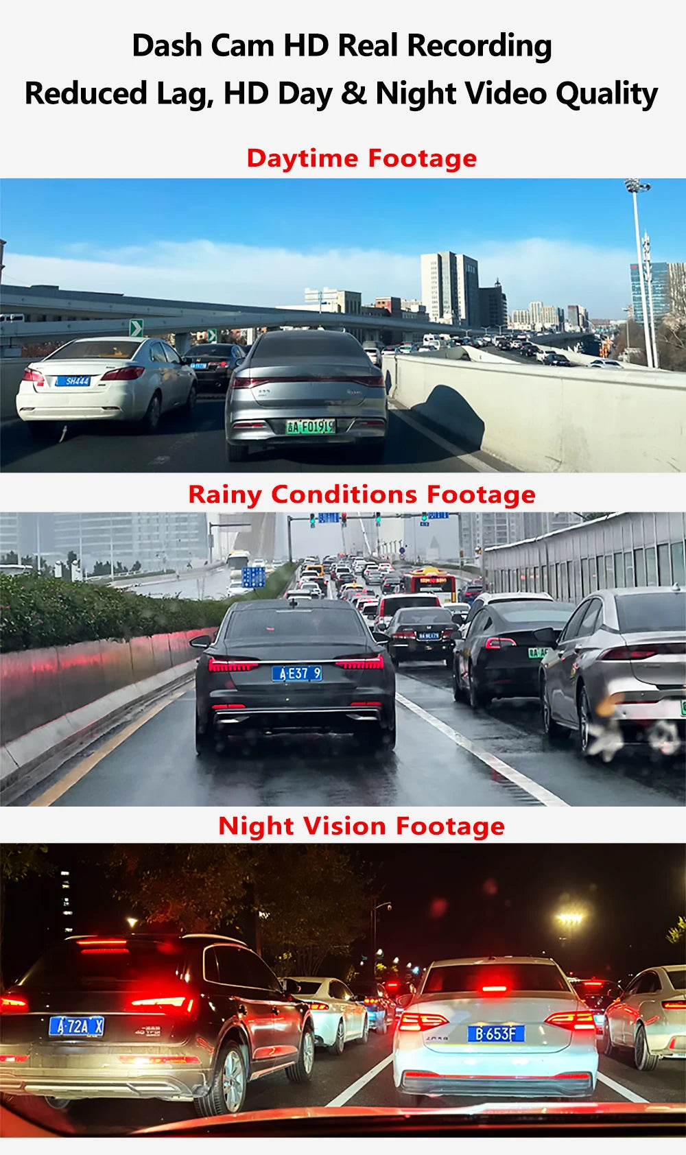 4K/2K WiFi Dash Cam with 24H Parking Monitor – Mini Front Car Camera, 170° Wide Angle
