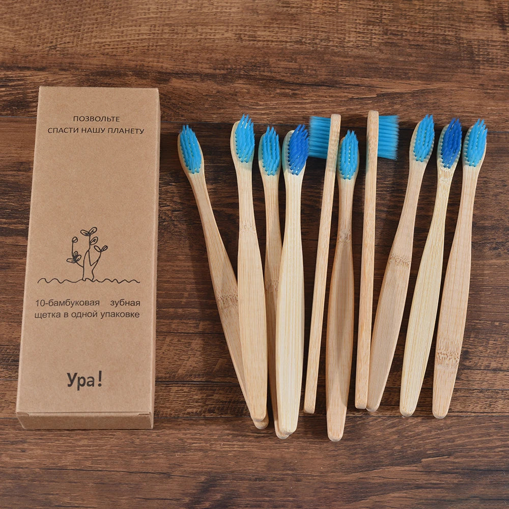 BambooSmile Natural Bamboo Toothbrush Set