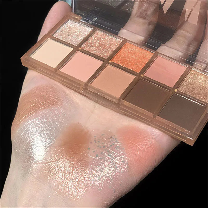 Ten-Color Matte Eyeshadow Palette