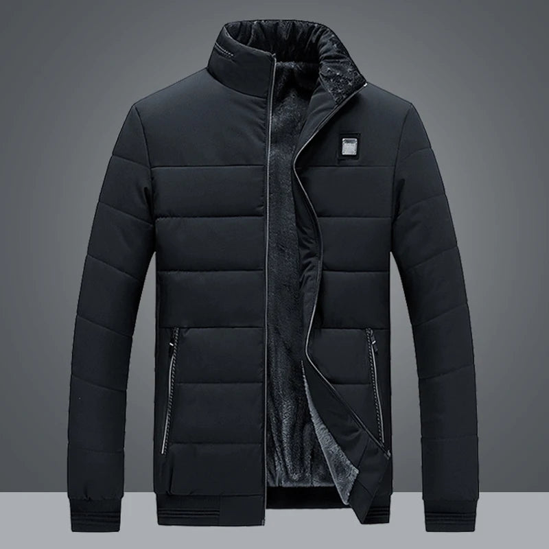 Men's Fleece-Lined Puffer Jacket