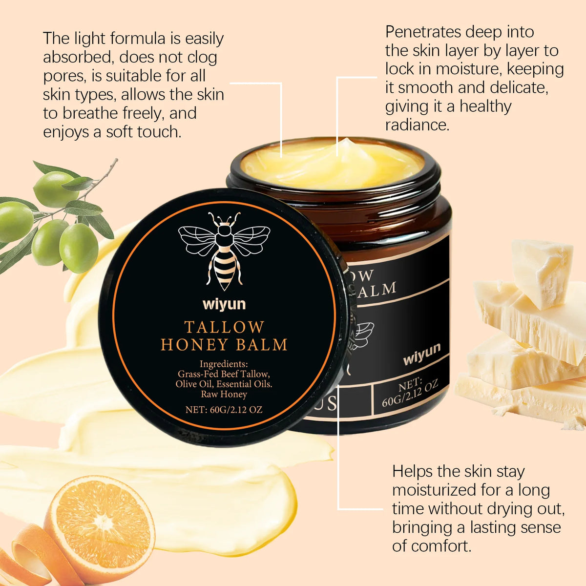 Tallow Honey Glow Hydrating Cream