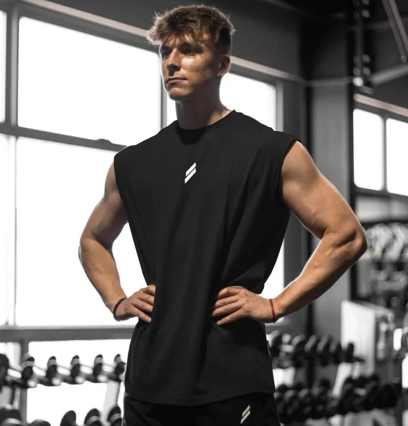Men's Quick-Dry Sleeveless Athletic Shirt