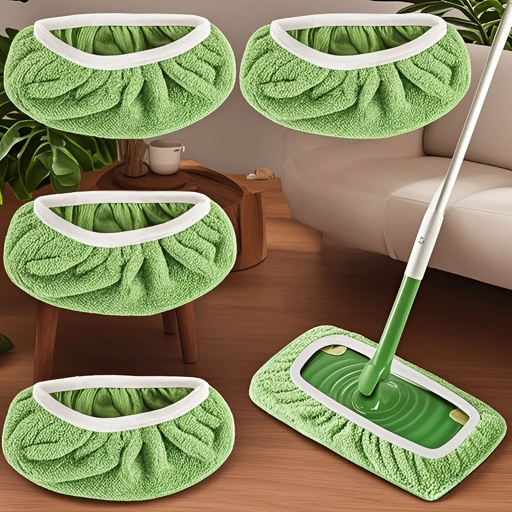 Reusable Mop Pads 4-Pack – High Water Absorption Microfiber