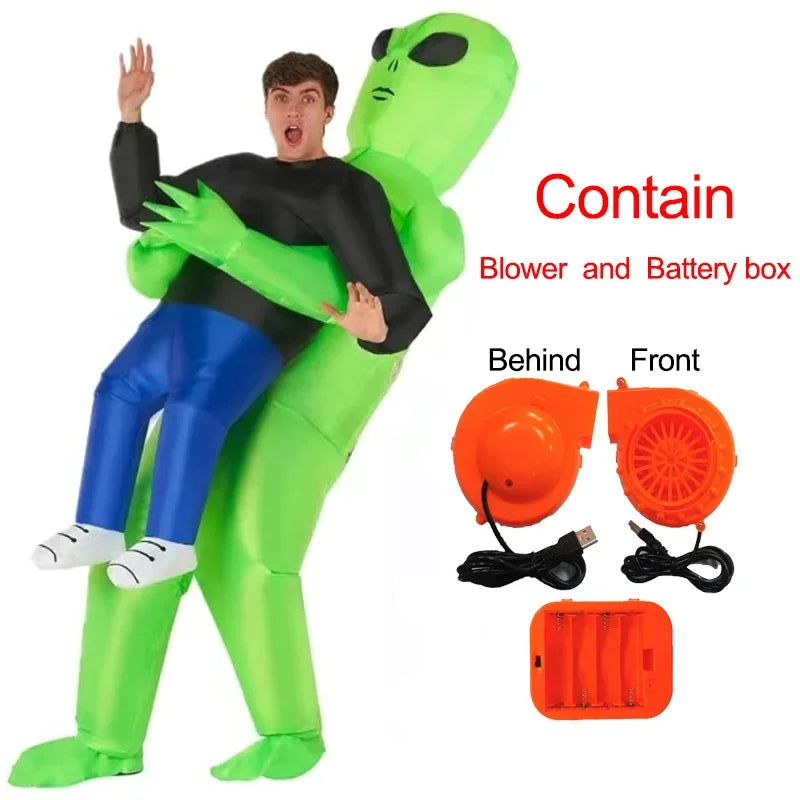 Inflatable Alien Costume – Funny Blow-Up Halloween Costume for Kids