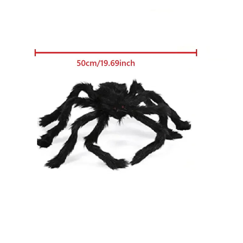 Giant Halloween Spider Decor – Indoor/Outdoor Haunted House Prop