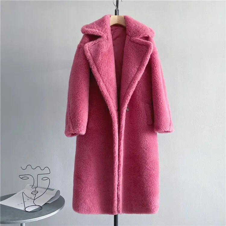 Women's Long Teddy Winter Coat