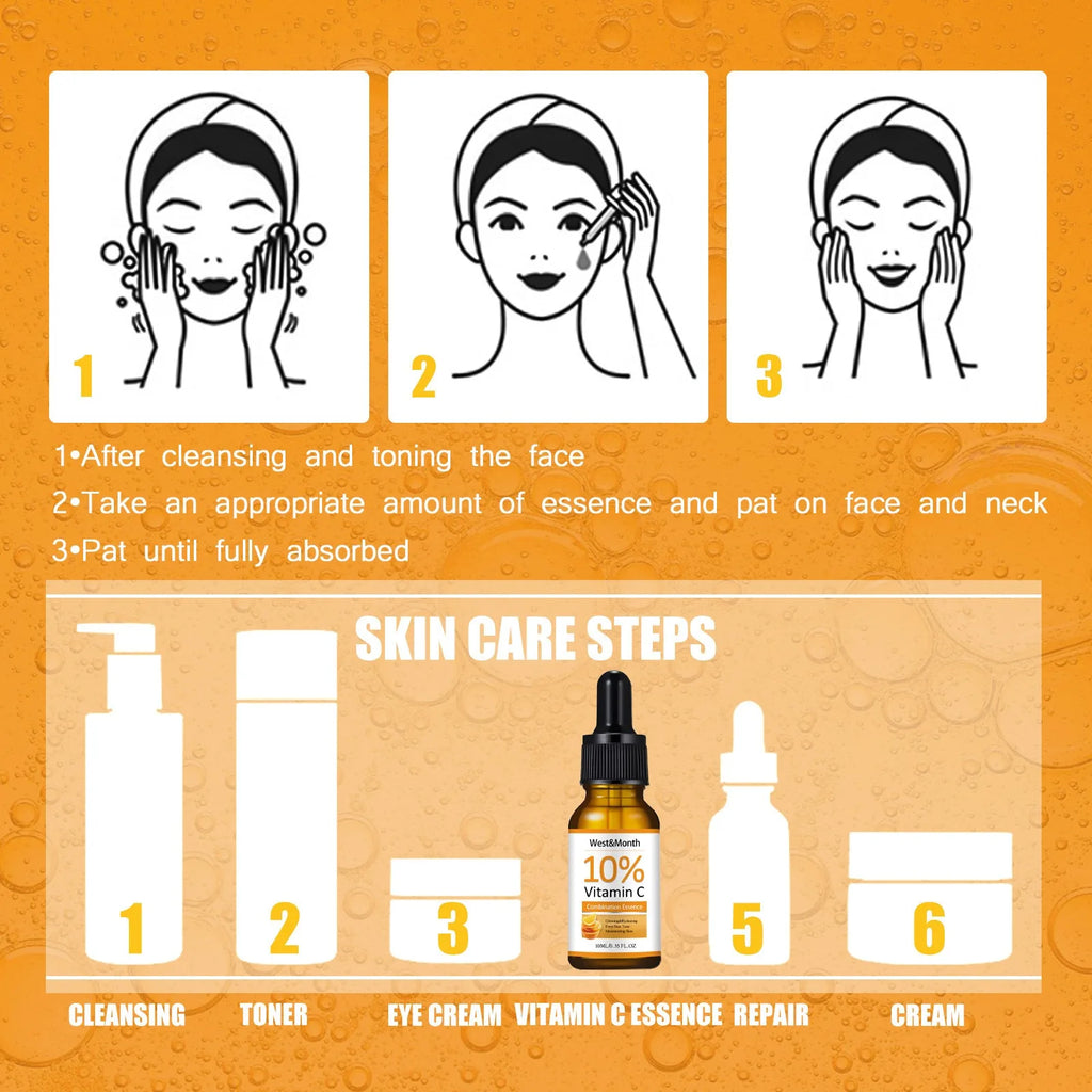 Vitamin C Brightening Face Serum – Hydrating Antioxidant Essence