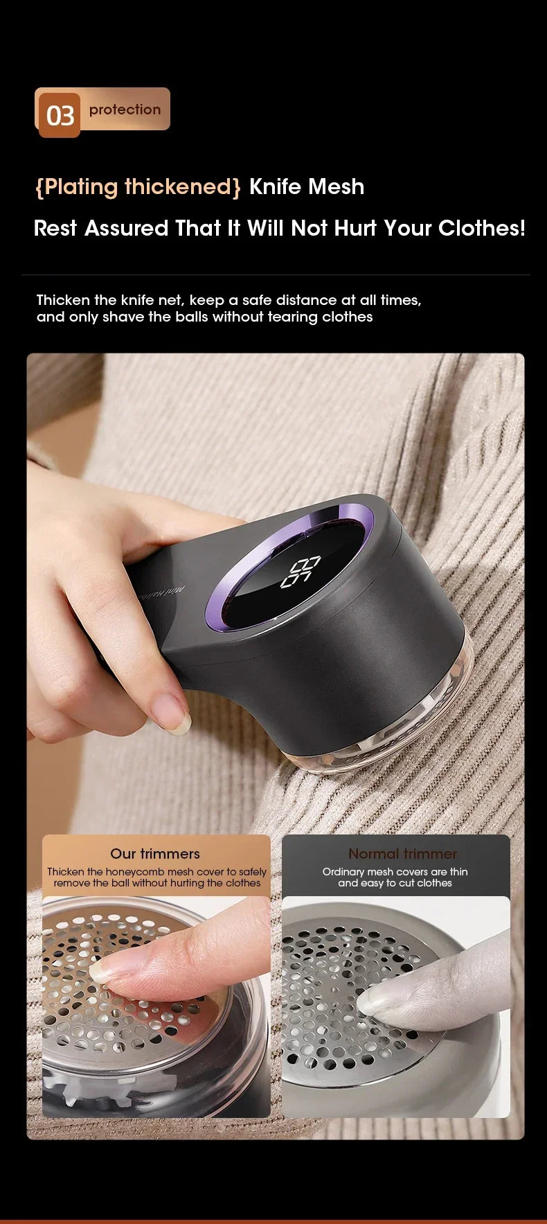 USB Rechargeable Electric Lint Remover for Clothes